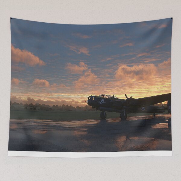 Item preview, Early Morning Airfield In Morning Light with Morning Fog designed and sold by Skyframe Aviation.