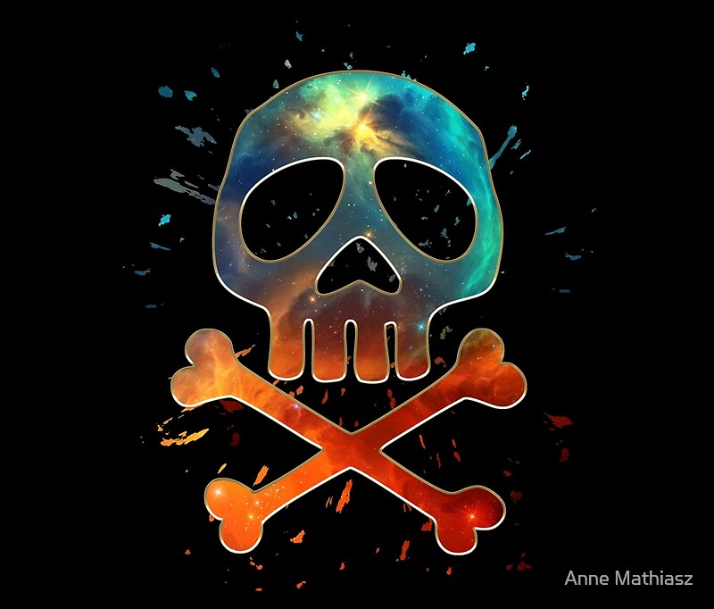 "Space Pirate, Skull, Crossbones, Captain, Bone, Anime, Comic" Travel