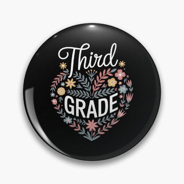 Item preview, 3rd Third Grade Floral Heart Back To School Teacher Girls  designed and sold by RsFilsingerArt.