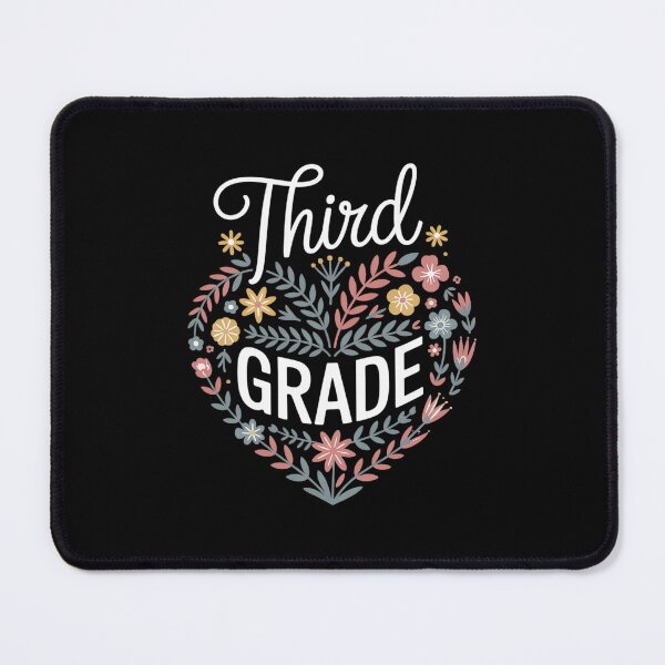 Item preview, 3rd Third Grade Floral Heart Back To School Teacher Girls  designed and sold by RsFilsingerArt.