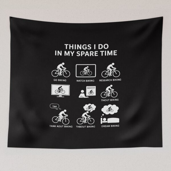 Item preview, Things I Do In My Spare Time Mountain Bike Biking designed and sold by MuteElevent.