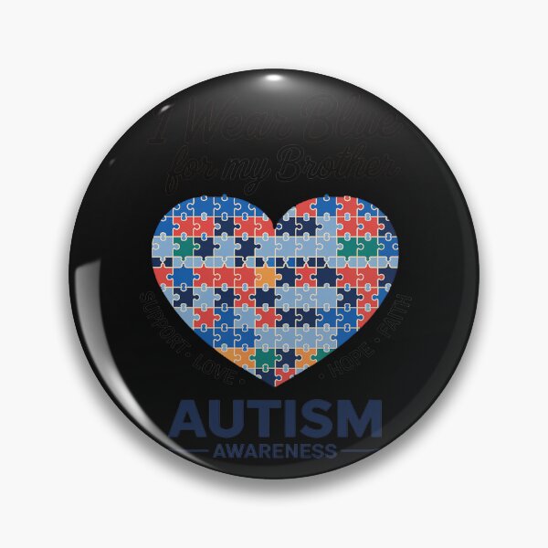 Item preview, I Wear Blue For My Brother Autism Awareness Sister Boys Kids designed and sold by GaryPacheco6.