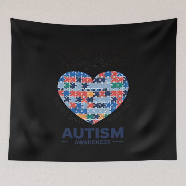 Item preview, I Wear Blue For My Brother Autism Awareness Sister Boys Kids designed and sold by GaryPacheco6.