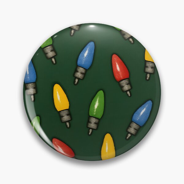 Item preview, Colorful Christmas Lights on Green Background designed and sold by SassyArtistry.