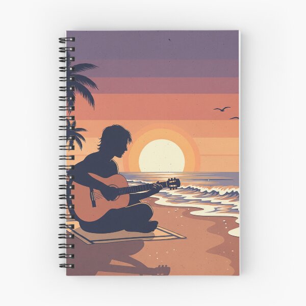 Item preview, Guitarist on the beach designed and sold by LP-ART by Lutz Peter.