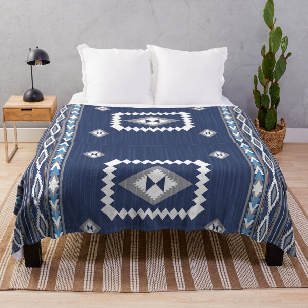 Item preview, Blue Navajo tribal vector designed and sold by ChaReePat.