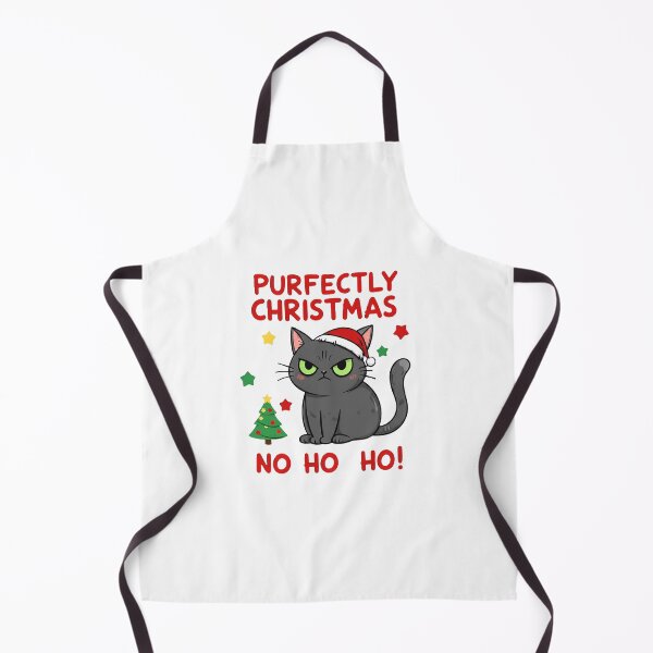 Item preview, Angry Christmas Cat | Purrfectly Christmas NO HO HO! | Sarcastic Xmas Feline Humor Gift designed and sold by SylwiaPrint.