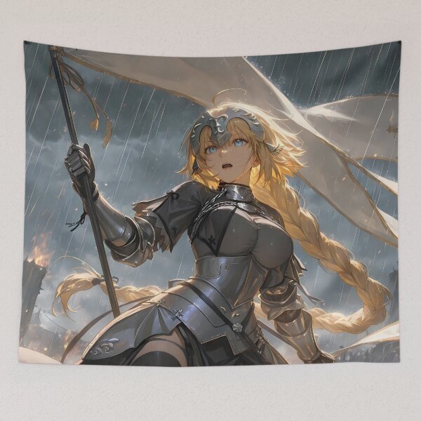 Item preview, Jeanne D Arc Banner Of Faith Fate Grand Order Anime Girl designed and sold by HumbertoValveno.