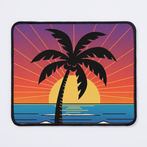 Item preview, Palm tree in the sunset designed and sold by LP-ART by Lutz Peter.