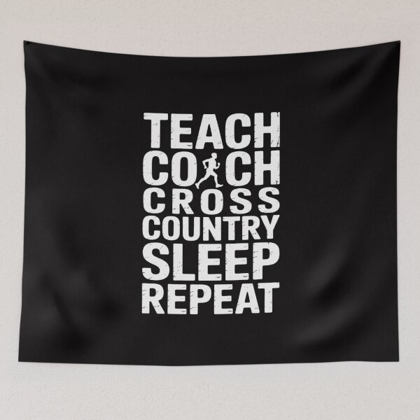 Item preview, Teach Coach Cross Country Sleep Repeat Gifts XC Running Men designed and sold by MuteElevent.