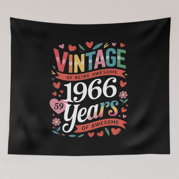Item preview, 59 Year Old 1966 Floral 59th Birthday Girl Women  designed and sold by RsFilsingerArt.