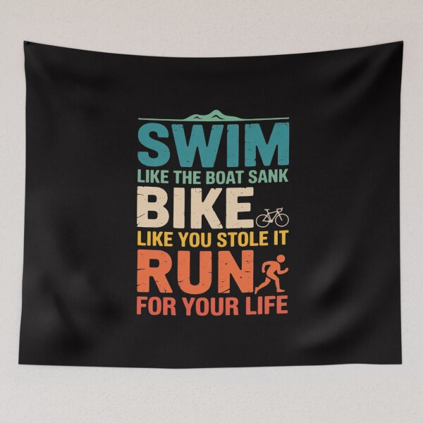Item preview, Swim Bike Run Triathlon designed and sold by MuteElevent.