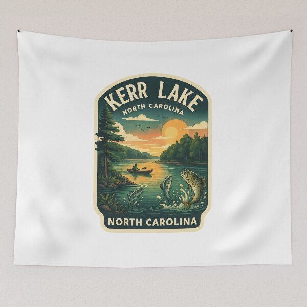 Item preview, Kerr Lake Evening Canoe and North Carolina Woodlands designed and sold by Aryabek.