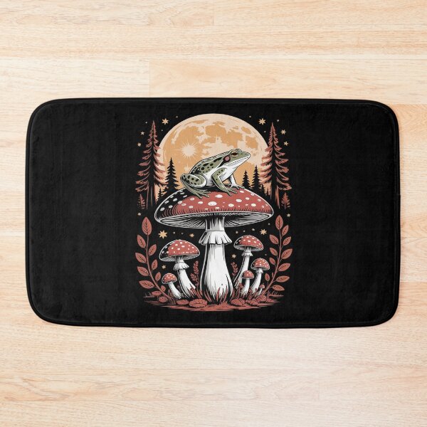 Item preview, Meditating Frog On Mushroom Under Moon designed and sold by GasVille.