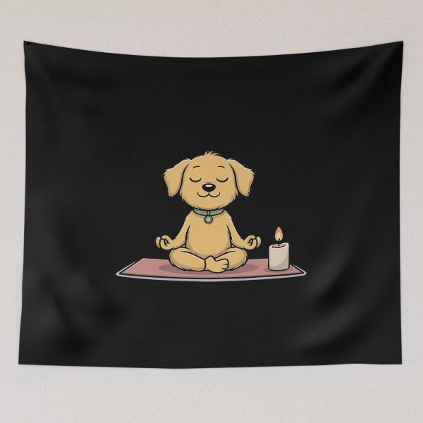 Item preview, Meditating Maltipoo Yoga Dog Mindfulness Art designed and sold by GasVille.
