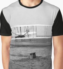 The Wright Brothers' First Powered Flight Graphic T-Shirt