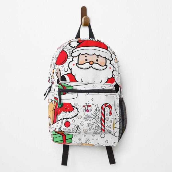 Item preview, Cute hand-drawn Christmas Santa with gifts and festive elements designed and sold by SassyArtistry.