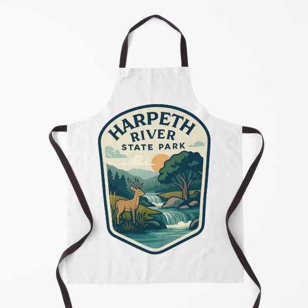 Item preview, Harpeth River Overlook with Deer and Tennessee Hills designed and sold by Aryabek.
