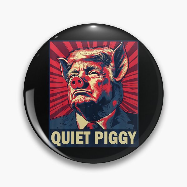 Item preview, Quiet Piggy Funny Quiet Piggy Retro Vintage designed and sold by PipoPayment.