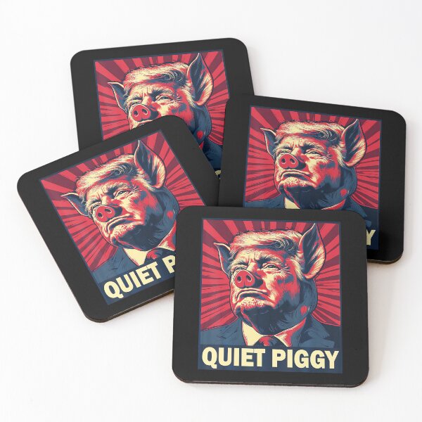 Item preview, Quiet Piggy Funny Quiet Piggy Retro Vintage designed and sold by PipoPayment.