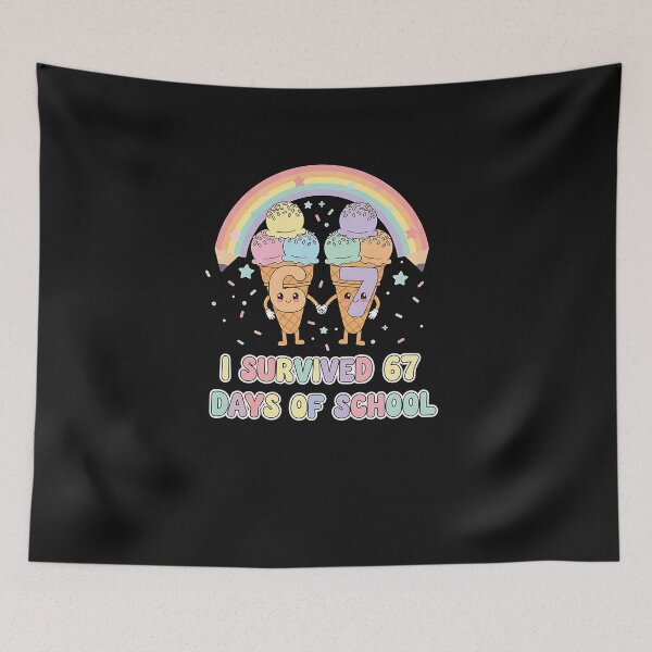 Item preview, I Survived 67 Days Of School Funny 67 Teachers Students Meme designed and sold by TalalosART.