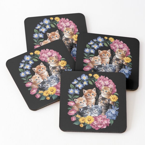 Item preview, Adorable Kitten Floral Bouquet Cat Men Women Kids  designed and sold by RsFilsingerArt.