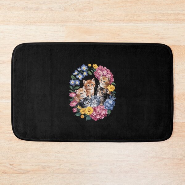 Item preview, Adorable Kitten Floral Bouquet Cat Men Women Kids  designed and sold by RsFilsingerArt.