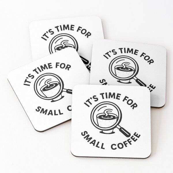 Item preview, It’s Time for Small Coffee Minimalist Mug Design designed and sold by EM&Maker.