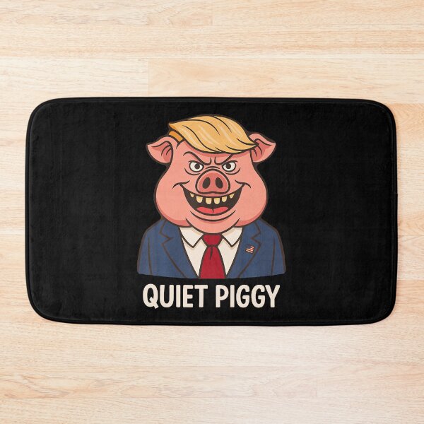 Item preview, Quiet Quiet Piggy Funny Sarcastic Political Pig Cartoon designed and sold by PipoPayment.