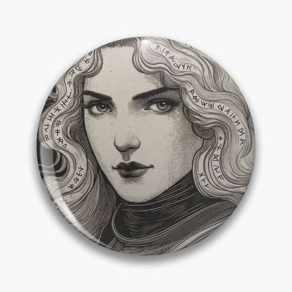 Item preview, Arcane Seer – Occult Engraving Portrait designed and sold by levpint.