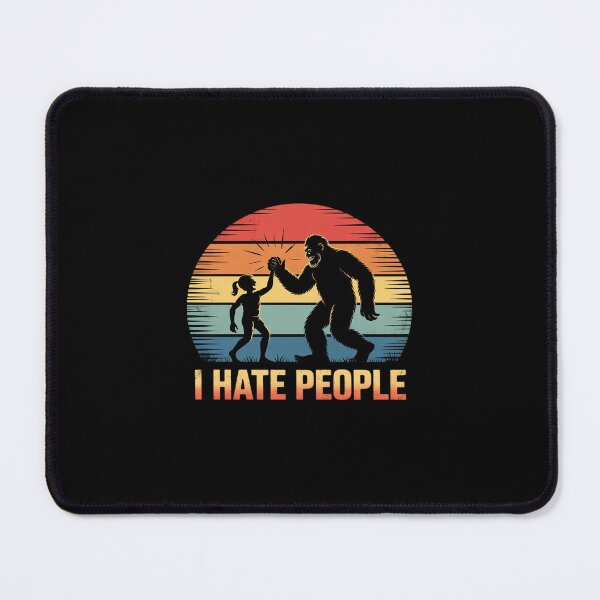 Item preview, Alien Bigfoot I Hate People Sasquatch Men Women Kids designed and sold by dainegilbert.