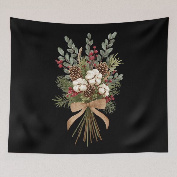 Item preview, Cozy Cottage Winter Florals designed and sold by ChicTrendz.