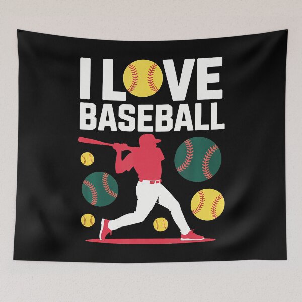 Item preview, I Love Baseball designed and sold by LindaRuby1.
