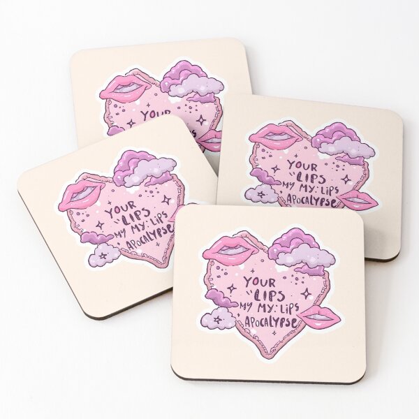 Item preview, Your Lips My Lips Apocalypse T-Shirt | Pastel Goth Aesthetic Heart Sticker | Alt Pop Lyric Art , Indie Music designed and sold by Pixie Bloom.