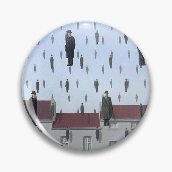 Item preview, Golconda (1953) – René Magritte | Surreal Floating Men Masterpiece designed and sold by Art Outlaws.