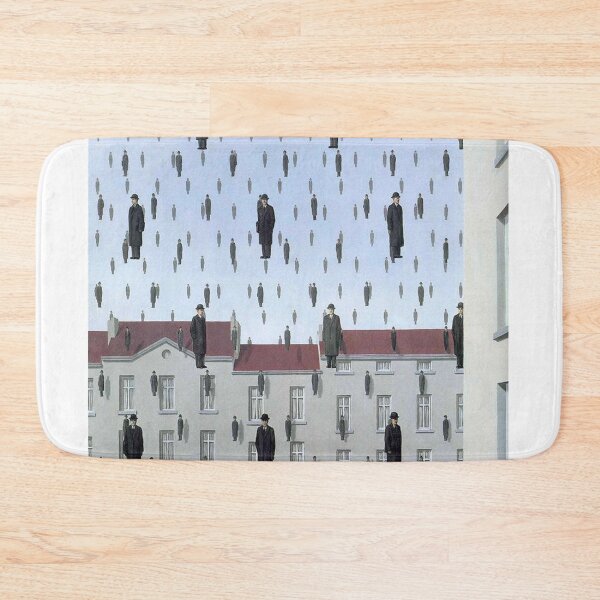 Item preview, Golconda (1953) – René Magritte | Surreal Floating Men Masterpiece designed and sold by Art Outlaws.