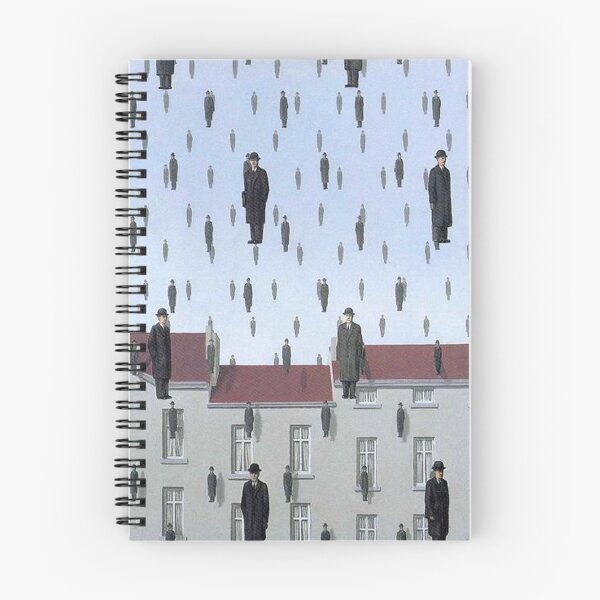 Item preview, Golconda (1953) – René Magritte | Surreal Floating Men Masterpiece designed and sold by Art Outlaws.