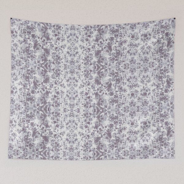 Item preview, White and Silver Leopard Print Pattern with Soft Abstract Animal Spots, Seamless Winter Neutral Texture designed and sold by SassyArtistry.