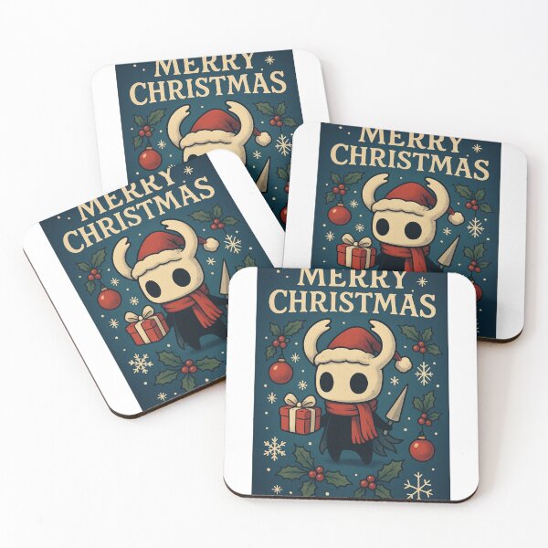 Item preview, Hollow Knight Christmas Scene – The Knight with Gift and Nail designed and sold by Aryabek.