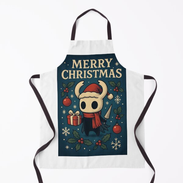 Item preview, Hollow Knight Christmas Scene – The Knight with Gift and Nail designed and sold by Aryabek.