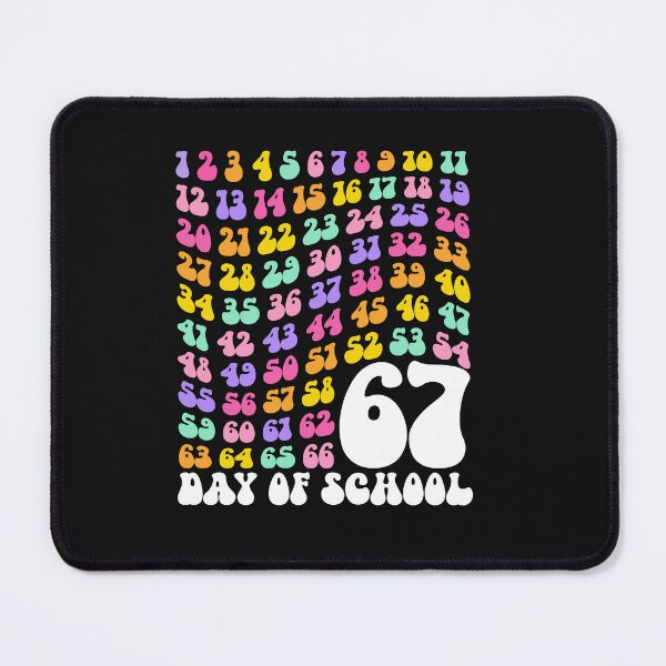 Item preview, 67th Day of School Teacher Kids 67 Math Numbers 100th Days designed and sold by TalalosART.
