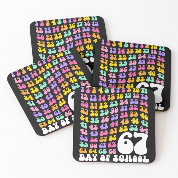 Item preview, 67th Day of School Teacher Kids 67 Math Numbers 100th Days designed and sold by TalalosART.