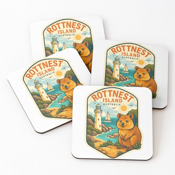 Item preview, Rottnest Island Lighthouse and Quokka – Western Australia Coastal designed and sold by Aryabek.