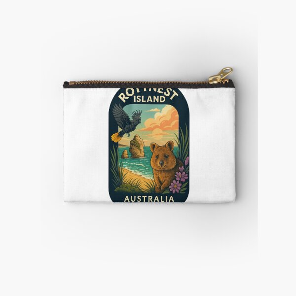 Item preview, Rottnest Island Wildlife – Quokka and Cockatoo Sunset Scene designed and sold by Aryabek.