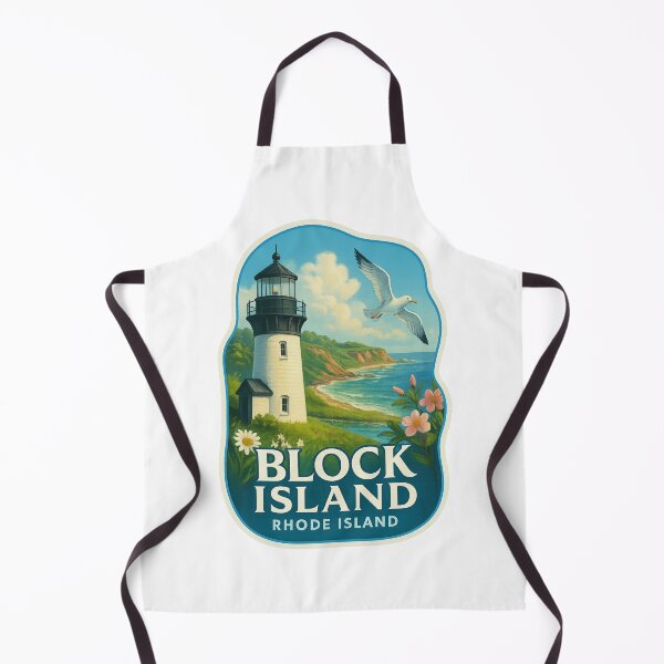 Item preview, Block Island Lighthouse View – Rhode Island Coastal Scene designed and sold by Aryabek.