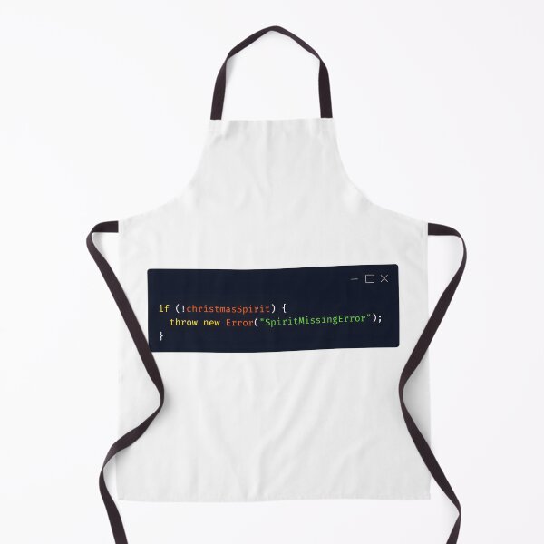Item preview, Sarcastic Christmas Code Snippet – “SpiritMissingError” JavaScript Design designed and sold by Tattee.