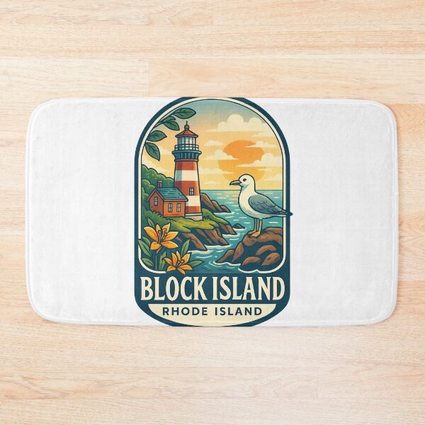 Item preview, Block Island Sunset Lighthouse – Rhode Island Seaside Wildlife designed and sold by Aryabek.
