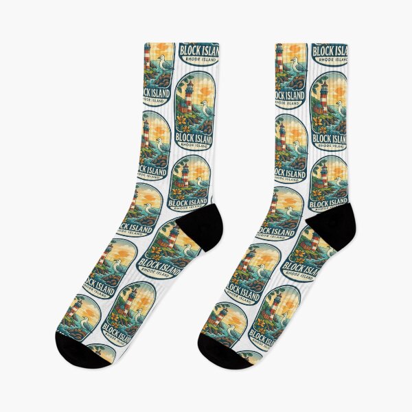 Item preview, Block Island Sunset Lighthouse – Rhode Island Seaside Wildlife designed and sold by Aryabek.