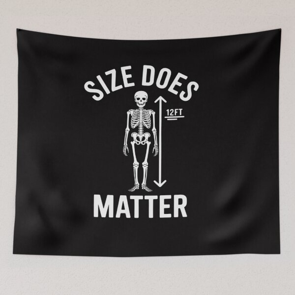 Item preview, Size Does Matter Halloween 12 Foot Skeleton designed and sold by OlafLica.