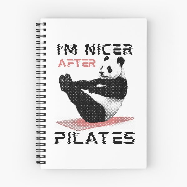 Item preview, I'm Nicer After Pilates Funny Pilates Panda Halftone designed and sold by TrueArtsStore.